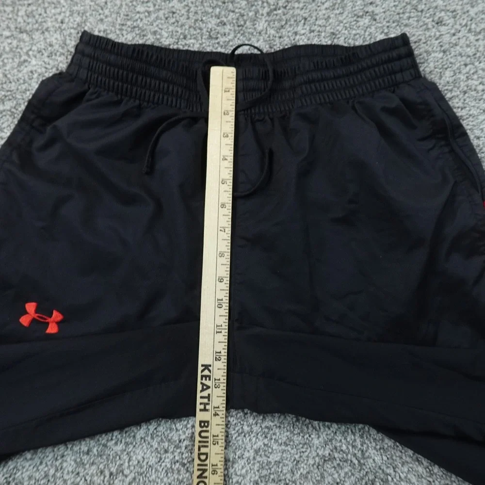 Under Armour Pants Mens L Black Baggy Loose Warm Up Drawstring Jogger Sweatpants